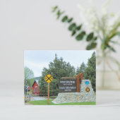 Historischer Gipfel Golden Dredge und Eisenbahnpar Postkarte (Stehend Vorderseite)