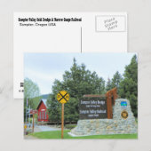 Historischer Gipfel Golden Dredge und Eisenbahnpar Postkarte (Vorne/Hinten)