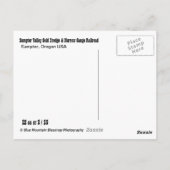 Historischer Gipfel Golden Dredge und Eisenbahnpar Postkarte (Rückseite)