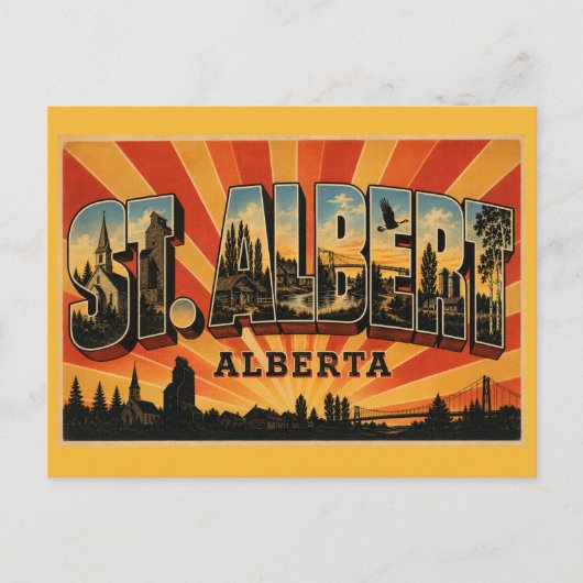 Historischer Grüner Raum St. Albert Alberta Postkarte (Vorderseite)