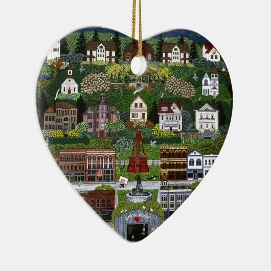 Historischer Hafen Townsend, Washington Keramikornament (Rechts)