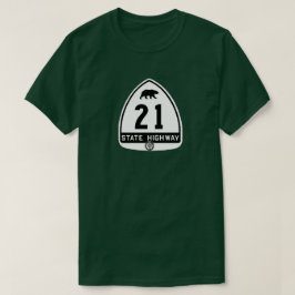 Historischer Highway California 21 T-Shirt