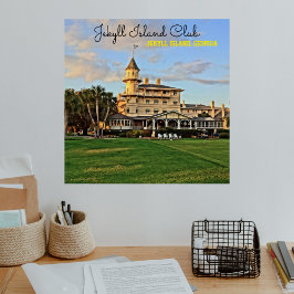 Historischer Jekyll Island Club Georgia Lowcountry Poster