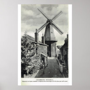 Historischer Kent, Cranbrook Windmill Poster