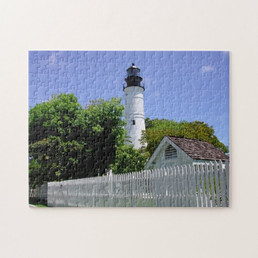 Historischer Key West, Leuchtturm von Florida Puzzle (Horizontal)