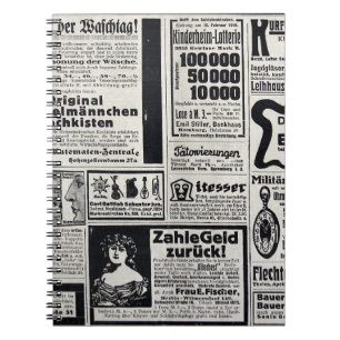 Historischer Kiew: Illustration der Zeitung 1917 Notizblock