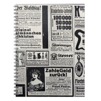 Historischer Kiew: Illustration der Zeitung 1917 Notizblock