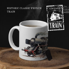 Historischer Klassischer Französischer Zug Zweifarbige Tasse