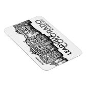 Historischer Leadville Colorado Altstadt-Magnet Magnet (Rechte Seite)
