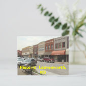 Historischer Leavenworth, KS Postkarte (Stehend Vorderseite)