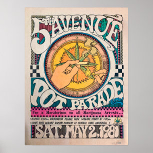 Historischer Legalisieren Sie Es Pot Parade Weed Poster