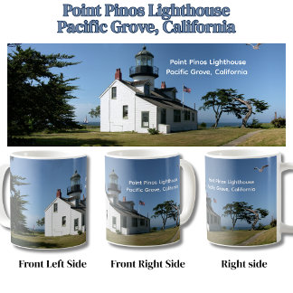 Historischer Leuchtturm Point Pinos Lighthouse Kal Kaffeetasse