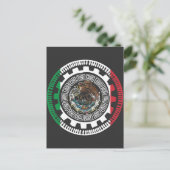 Historischer mexikanischer Azteken-Maya-Kalender Postkarte (Stehend Vorderseite)