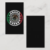 Historischer Mexikanischer Azteken-Maya-Kalender Visitenkarte (Vorne/Hinten)