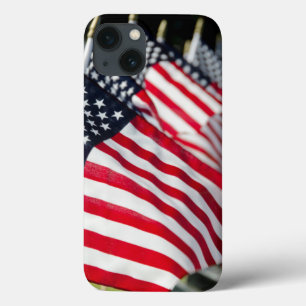Historischer Militärfriedhof mit US-Flaggen Case-Mate iPhone Hülle