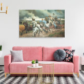 Historischer Motor (von Eugène Burnand) Leinwanddruck (Insitu (Wohnzimmer))