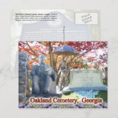 Historischer Oakland-Friedhof, Atlanta, GA Postkarte (Vorne/Hinten)