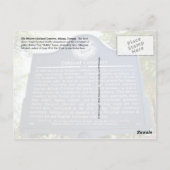 Historischer Oakland-Friedhof, Atlanta, GA Postkarte (Rückseite)