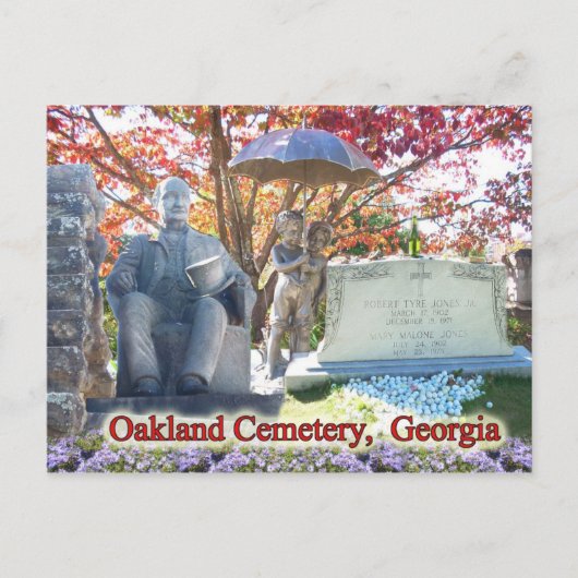 Historischer Oakland-Friedhof, Atlanta, GA Postkarte (Vorderseite)