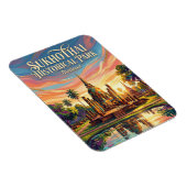 Historischer Park Sukhothai Thailand Magnet (Rechte Seite)