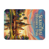 Historischer Park Sukhothai Thailand Magnet (Horizontal)