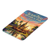 Historischer Park Sukhothai Thailand Magnet (Linke Seite)