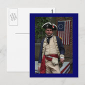 Historischer Philadelphia Kolonist Postkarte (Vorne/Hinten)