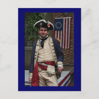 Historischer Philadelphia Kolonist Postkarte