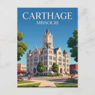 Historischer Platz Carthage Missouri Postkarte
