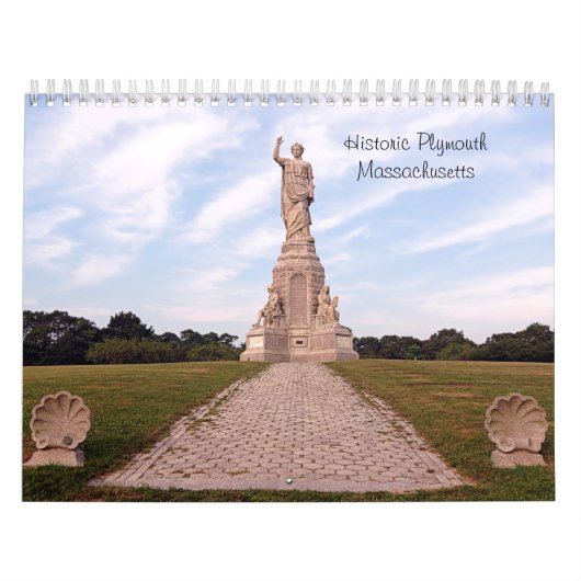 Historischer Plymouth Massachusetts Kalender (Titelbild)