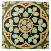 Historischer Pugin 1870-1880er Gothic Design Tile Fliese (Vorderseite)