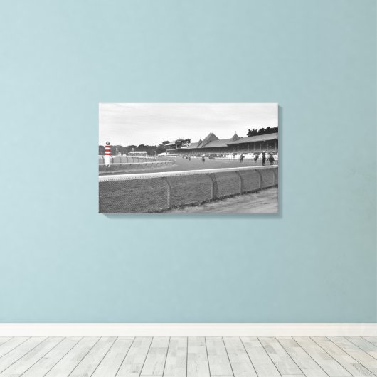 Historischer Rennkurs in Saratoga Leinwanddruck (Insitu (Holzboden))