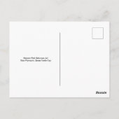 Historischer rosa Bahamas-Gefängnis, grüne Schildk Postkarte (Rückseite)