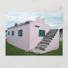 Historischer rosa Bahamas-Gefängnis, grüne Schildk Postkarte