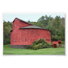 Historischer Roter Stall, Halcottsville, New York Fotodruck