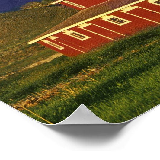 Historischer Rundstall an den Twin Bridges Montana Poster (Ecke)