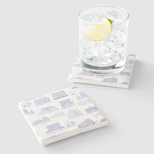 Historischer Salem MA Untersetzer (Seitenansicht)