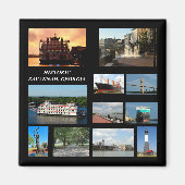 Historischer Savannah, Magnet Georgien (Vorne)