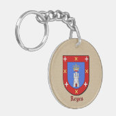 Historischer Schild mit Flagge Mexikos Schlüsselanhänger (Vorderseite links)