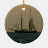 Historischer Schooner Keramikornament (Vorne)