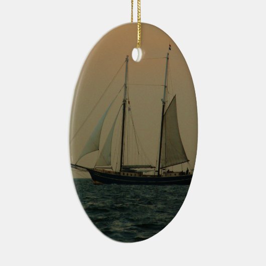Historischer Schooner Keramikornament (Rechts)