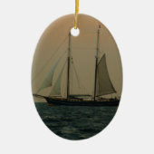 Historischer Schooner Keramikornament (Vorne)