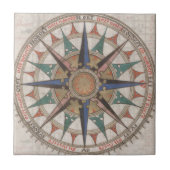 Historischer Seekompaß (1543) Fliese (Vorderseite)