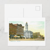 Historischer Stadtplatz, Canton, Ohio Postkarte (Vorne/Hinten)