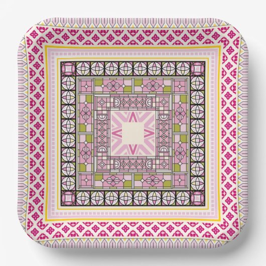 Historischer Stil Pappteller (Vorderseite)