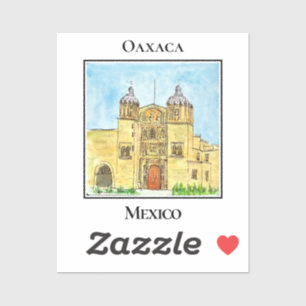 Historischer Templo de Santo Domingo in Oaxaca Aufkleber