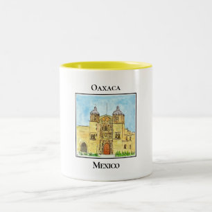 Historischer Templo de Santo Domingo in Oaxaca Zweifarbige Tasse