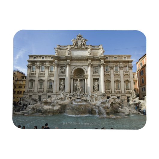 Historischer Trevi-Brunnen in Rom, Italien Magnet (Horizontal)