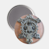 Historischer Türknauf am Tor zur Hluboka Cas Magnet (Vorderseite/Rückseite)