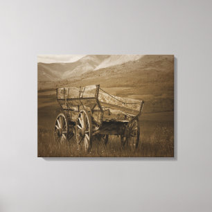 Historischer Vintage Wagen #3 Leinwand-Kunstwerk Leinwanddruck